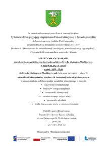 Read more about the article Zaproszenie mieszkańców, przedsiębiorców, instytucje publiczne Urzędu Miejskiego Modliborzyce na bezpłatne konsultacje z Doradcą klimatycznym