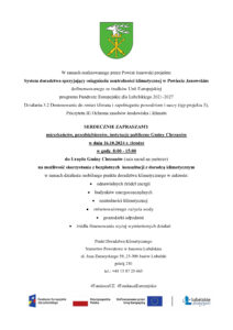 Read more about the article Zaproszenie dla mieszkańców, przedsiębiorców, instytucji publicznych Urzędu Gminy Chrzanów na bezpłatne konsultacje z Doradcą klimatycznym