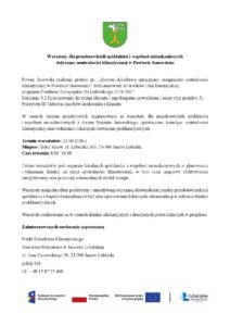 Read more about the article Warsztaty dla przedstawicieli spółdzielni i wspólnot mieszkaniowych dotyczące neutralności klimatycznej w Powiecie Janowskim – 22-04-2026