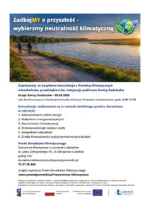 Read more about the article Zaproszenie dla mieszkańców, przedsiębiorców, instytucji publicznych Urzędu Gminy Godziszów na bezpłatne konsultacje z Doradcą klimatycznym w dniu 03.06.2026 r. w Urzędzie Gminy Godziszów