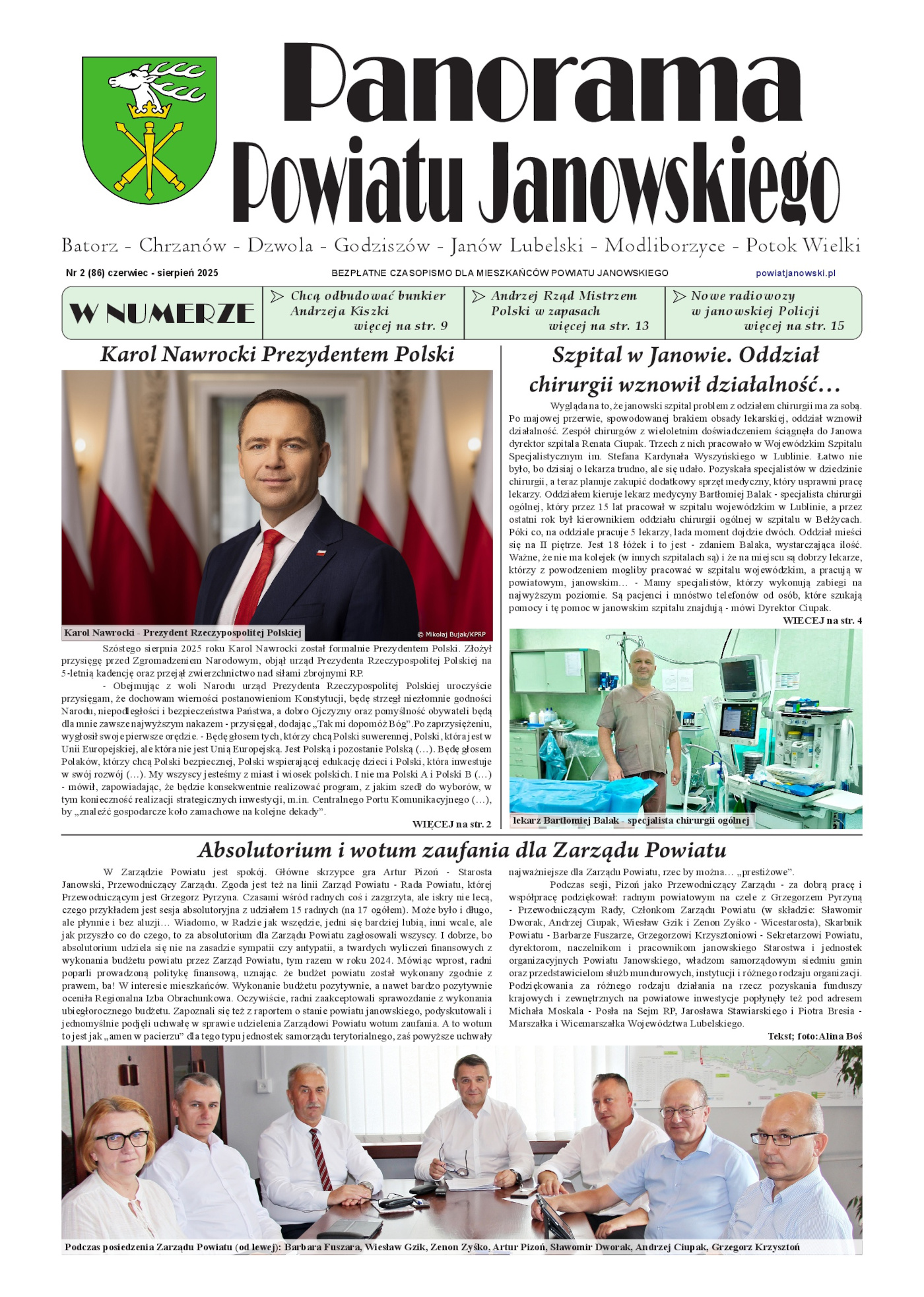 Panorama Powiatu Janowskiego – wydanie czerwiec – sierpień 2025