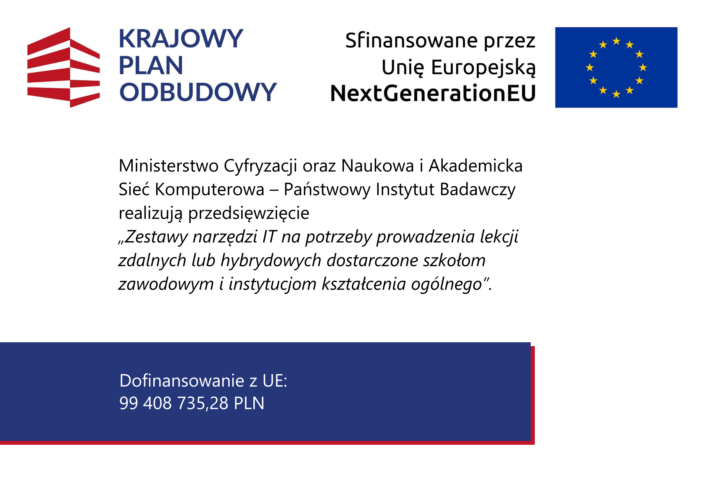Nowy sprzęty do nauczania zdalnego lub hybrydowego dla uczniów szkół ponadpodstawowych w Janowie Lubelskim.