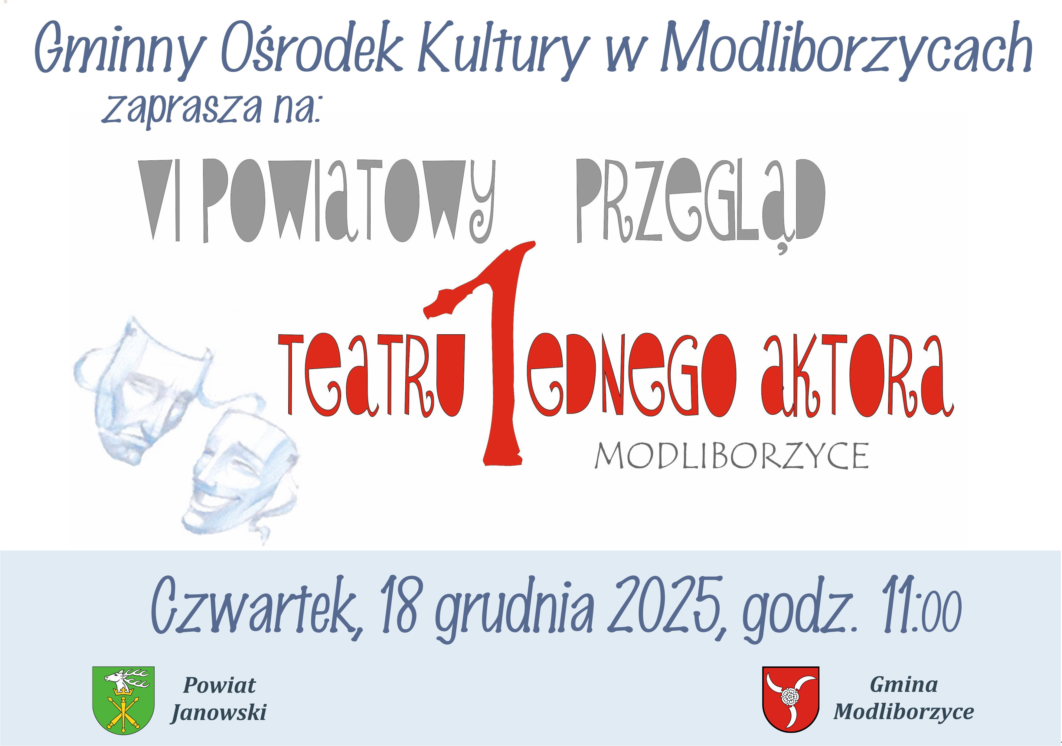 VI Powiatowy Przegląd Teatru Jednego Aktora