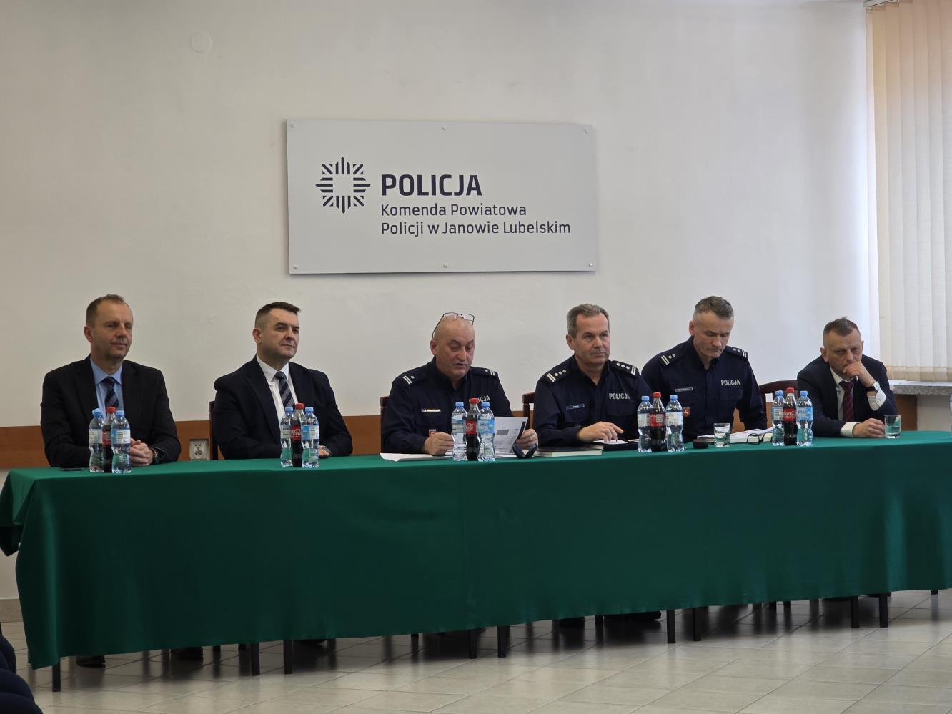 Odprawa roczna kadry kierowniczej Policji w Janowie Lubelskim