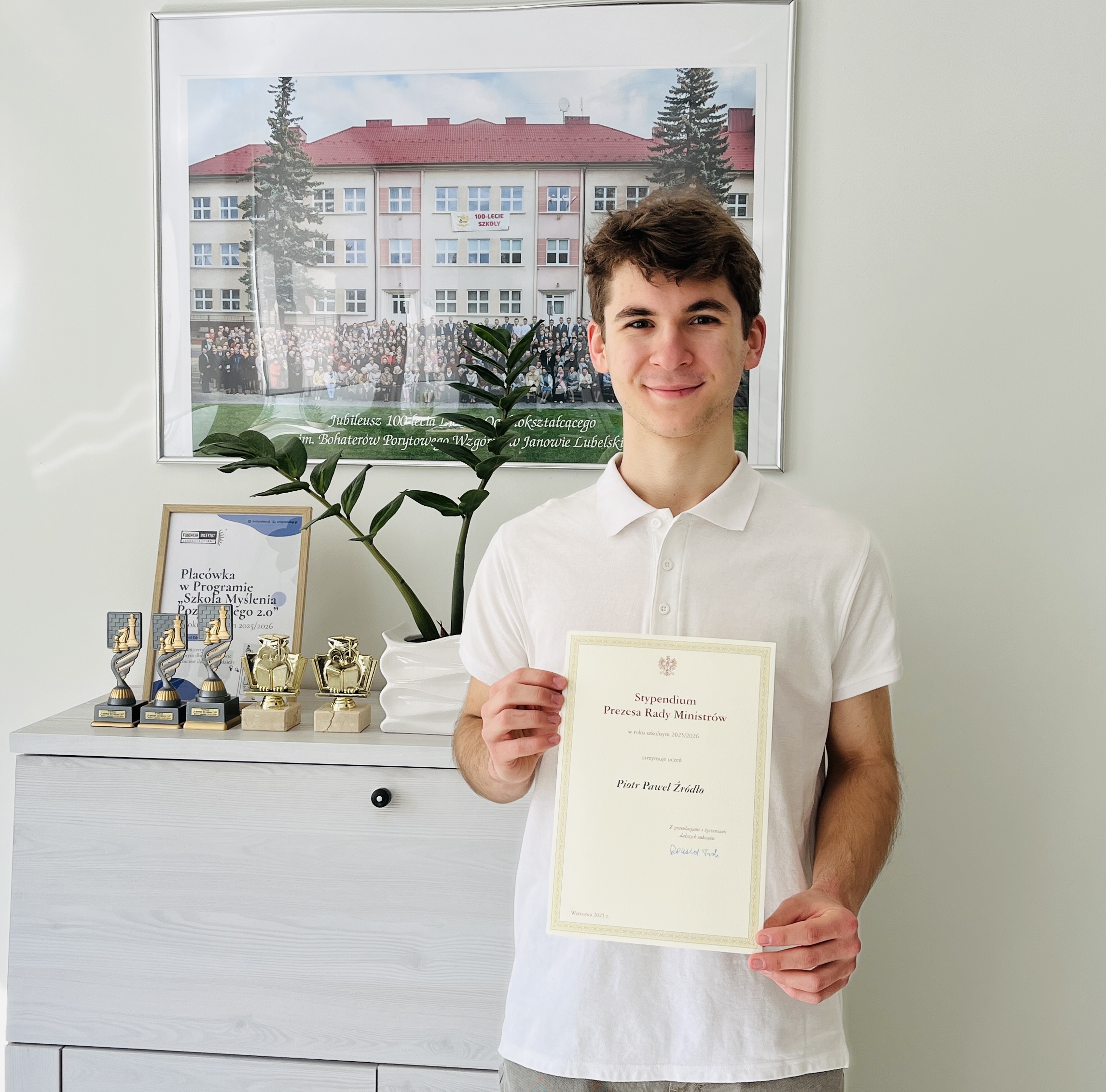 Piotr Źródło stypendystą Prezesa Rady Ministrów